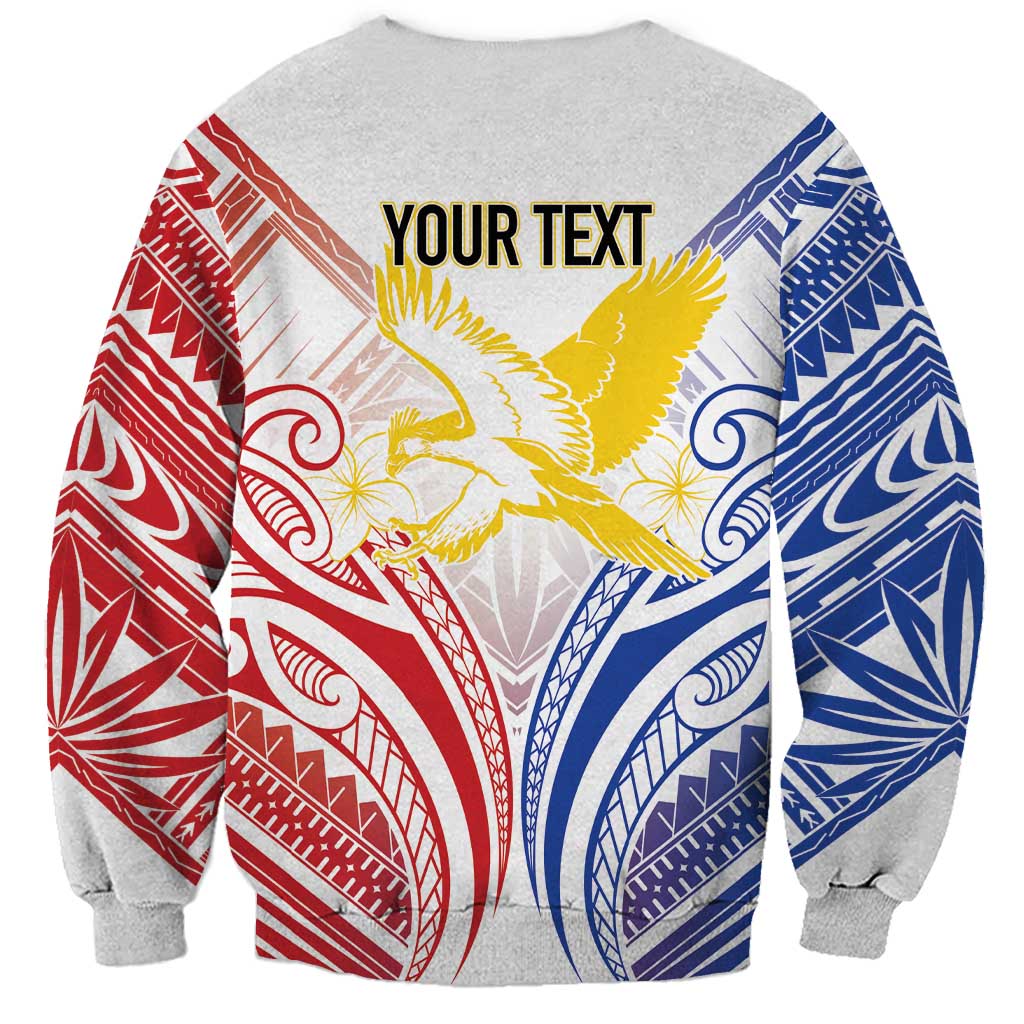 Philippines Tribal Sun Personalized Sweatshirt Hunting Eagle LT7 - Polynesian Pride