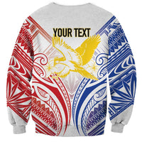 Philippines Tribal Sun Personalized Sweatshirt Hunting Eagle LT7 - Polynesian Pride