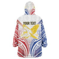 Philippines Tribal Sun Personalized Wearable Blanket Hoodie Hunting Eagle LT7 - Polynesian Pride