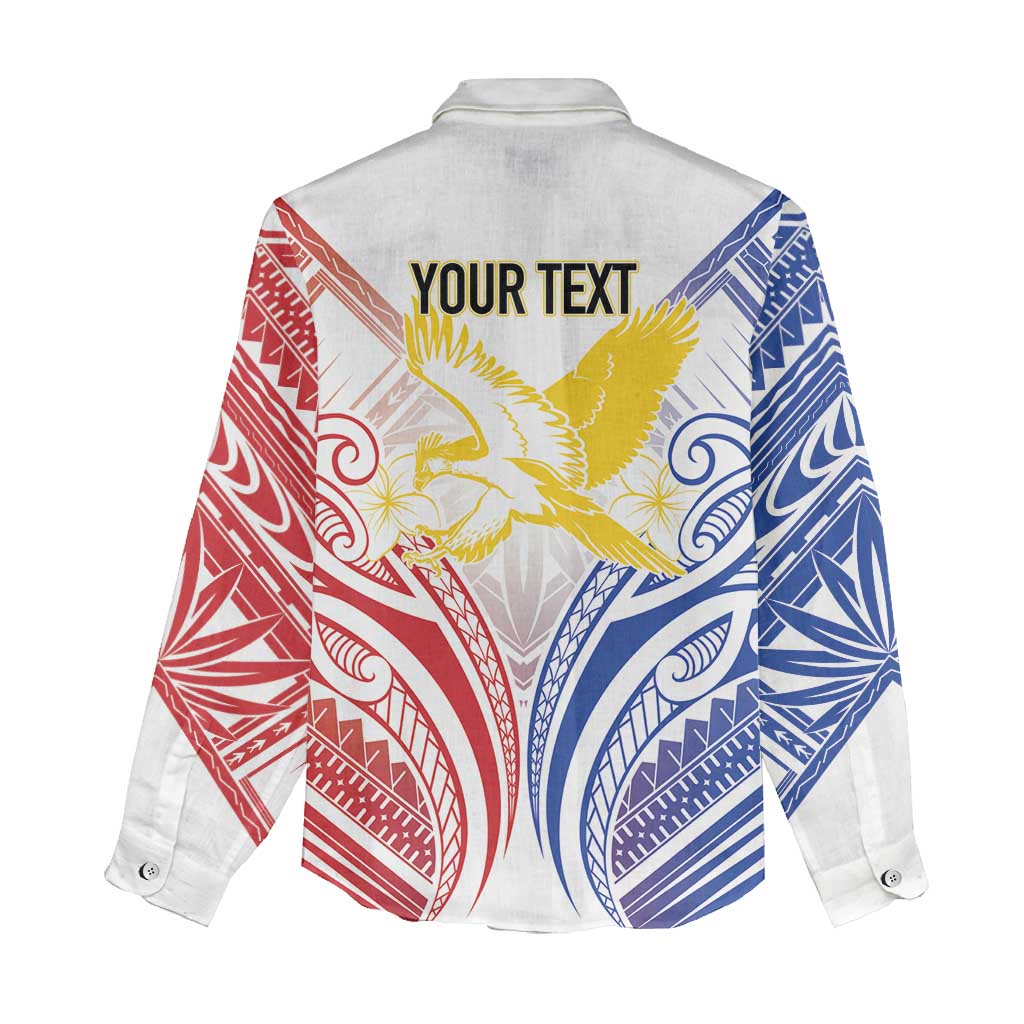 Philippines Tribal Sun Personalized Women Casual Shirt Hunting Eagle LT7 - Polynesian Pride