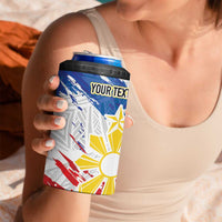 Personalized Filipino Sun and Stars 4 in 1 Can Cooler Tumbler Grunge Vibes LT7 - Polynesian Pride