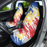 Filipino Sun and Stars Car Seat Cover Grunge Vibes LT7 - Polynesian Pride