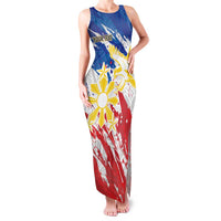 Personalized Filipino Sun and Stars Family Matching Tank Maxi Dress and Hawaiian Shirt Grunge Vibes