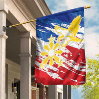 Filipino Sun and Stars Garden Flag Grunge Vibes LT7 House Flag White - Polynesian Pride