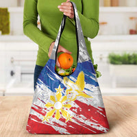 Filipino Sun and Stars Grocery Bag Grunge Vibes LT7 - Polynesian Pride