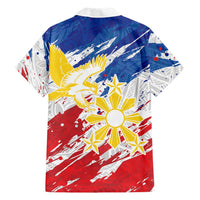 Personalized Filipino Sun and Stars Hawaiian Shirt Grunge Vibes