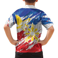 Personalized Filipino Sun and Stars Hawaiian Shirt Grunge Vibes