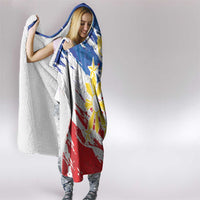 Filipino Sun and Stars Hooded Blanket Grunge Vibes LT7 - Polynesian Pride