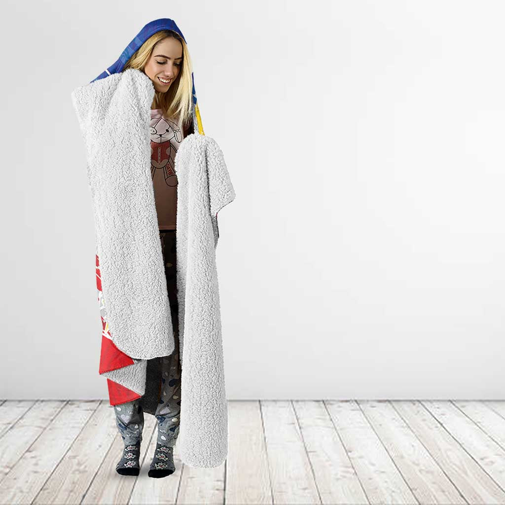 Filipino Sun and Stars Hooded Blanket Grunge Vibes LT7 - Polynesian Pride