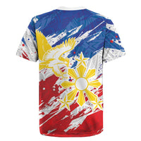 Personalized Filipino Sun and Stars Rugby Jersey Grunge Vibes LT7 - Polynesian Pride