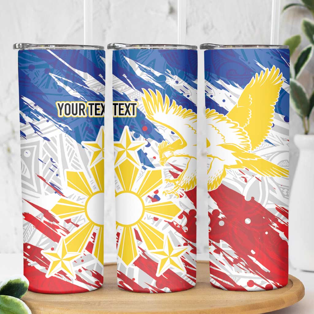 Personalized Filipino Sun and Stars Skinny Tumbler Grunge Vibes