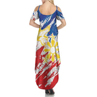 Personalized Filipino Sun and Stars Summer Maxi Dress Grunge Vibes