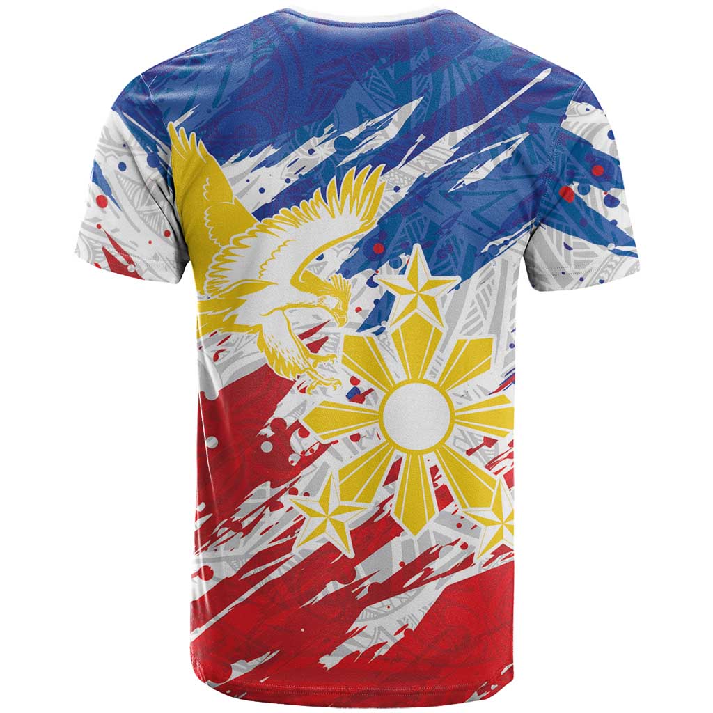 Personalized Filipino Sun and Stars T Shirt Grunge Vibes LT7 - Polynesian Pride