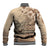 Vaiaso o le Gagana Samoa Baseball Jacket Siapo Motif Beige