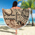 Vaiaso o le Gagana Samoa Beach Blanket Siapo Motif Beige