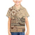 Vaiaso o le Gagana Samoa Family Matching Mermaid Dress and Hawaiian Shirt Siapo Motif Beige