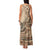 Vaiaso o le Gagana Samoa Family Matching Tank Maxi Dress and Hawaiian Shirt Siapo Motif Beige