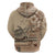 Vaiaso o le Gagana Samoa Hoodie Siapo Motif Beige