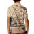 Vaiaso o le Gagana Samoa Kid Polo Shirt Siapo Motif Beige