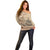 Vaiaso o le Gagana Samoa Off Shoulder Sweater Siapo Motif Beige