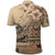 Vaiaso o le Gagana Samoa Polo Shirt Siapo Motif Beige