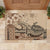 Vaiaso o le Gagana Samoa Rubber Doormat Siapo Motif Beige