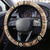 Vaiaso o le Gagana Samoa Steering Wheel Cover Siapo Motif Beige