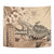 Vaiaso o le Gagana Samoa Tapestry Siapo Motif Beige