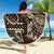 Vaiaso o le Gagana Samoa Beach Blanket Siapo Motif Black
