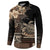 Vaiaso o le Gagana Samoa Button Sweatshirt Siapo Motif Black