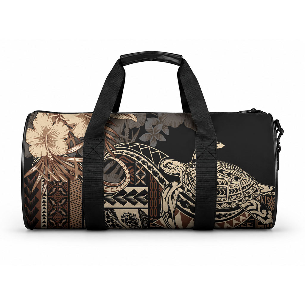Vaiaso o le Gagana Samoa Duffle Bag Siapo Motif Black