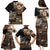 Vaiaso o le Gagana Samoa Family Matching Puletasi and Hawaiian Shirt Siapo Motif Black