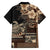 Vaiaso o le Gagana Samoa Family Matching Puletasi and Hawaiian Shirt Siapo Motif Black