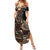 Vaiaso o le Gagana Samoa Family Matching Summer Maxi Dress and Hawaiian Shirt Siapo Motif Black