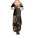 Vaiaso o le Gagana Samoa Family Matching Summer Maxi Dress and Hawaiian Shirt Siapo Motif Black