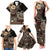 Vaiaso o le Gagana Samoa Family Matching Tank Maxi Dress and Hawaiian Shirt Siapo Motif Black