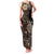 Vaiaso o le Gagana Samoa Family Matching Tank Maxi Dress and Hawaiian Shirt Siapo Motif Black