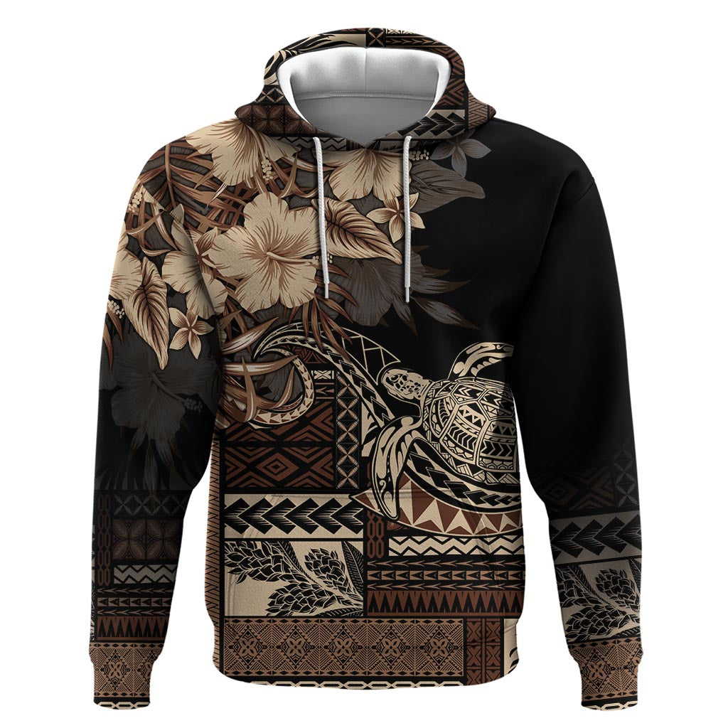 Vaiaso o le Gagana Samoa Hoodie Siapo Motif Black