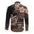 Vaiaso o le Gagana Samoa Long Sleeve Button Shirt Siapo Motif Black