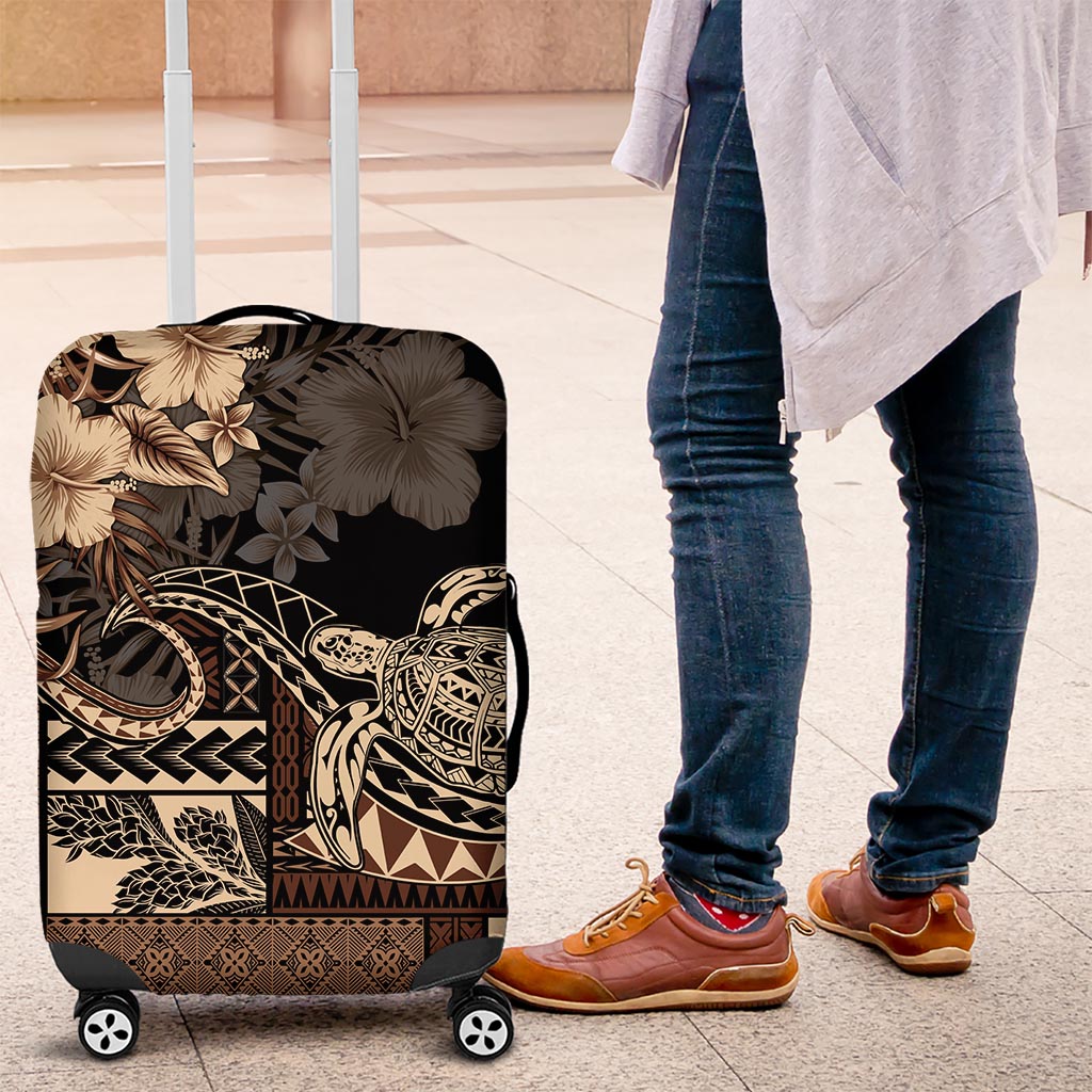 Vaiaso o le Gagana Samoa Luggage Cover Siapo Motif Black