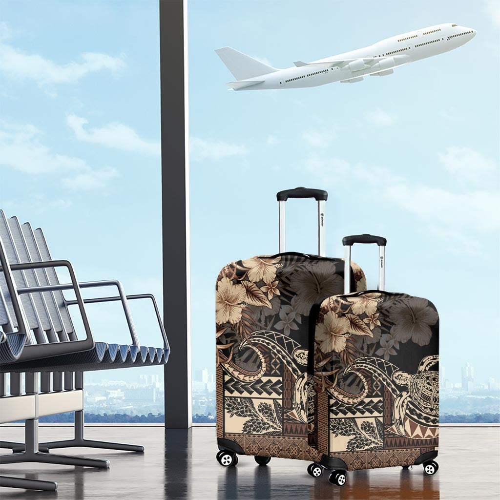 Vaiaso o le Gagana Samoa Luggage Cover Siapo Motif Black