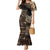 Vaiaso o le Gagana Samoa Mermaid Dress Siapo Motif Black