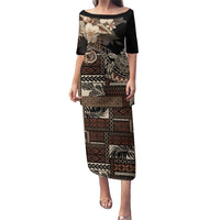 Vaiaso o le Gagana Samoa Puletasi Siapo Motif Black