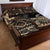 Vaiaso o le Gagana Samoa Quilt Bed Set Siapo Motif Black