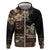 Vaiaso o le Gagana Samoa Zip Hoodie Siapo Motif Black