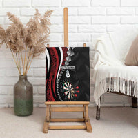 Personalized New Zealand Darts Canvas Wall Art Kowhaiwhai Whero Koiri - Manaia