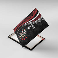 Personalized New Zealand Darts Canvas Wall Art Kowhaiwhai Whero Koiri - Manaia