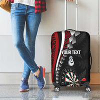 Personalized New Zealand Darts Luggage Cover Kowhaiwhai Whero Koiri - Manaia