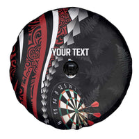 Personalized New Zealand Darts Spare Tire Cover Kowhaiwhai Whero Koiri - Manaia