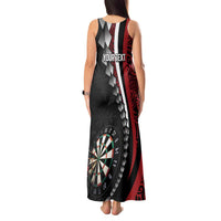 Personalized New Zealand Darts Tank Maxi Dress Kowhaiwhai Whero Koiri - Manaia